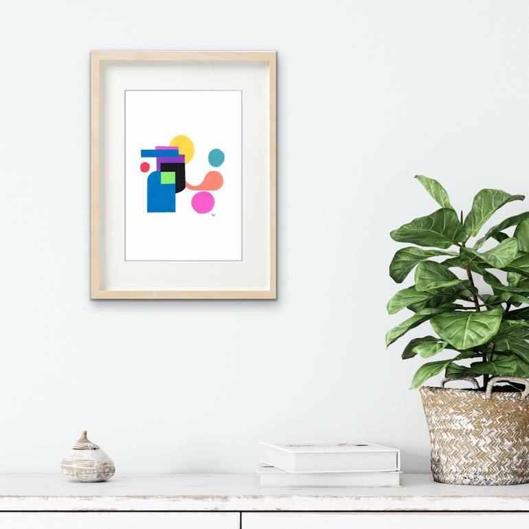 Original Conceptual Abstract Painting by Carla Sa Fernandes