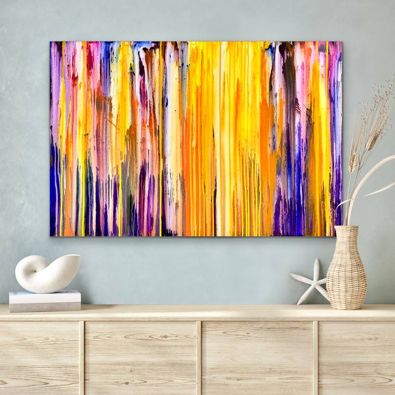Original Abstract Expressionism Abstract Painting by Carla Sa Fernandes