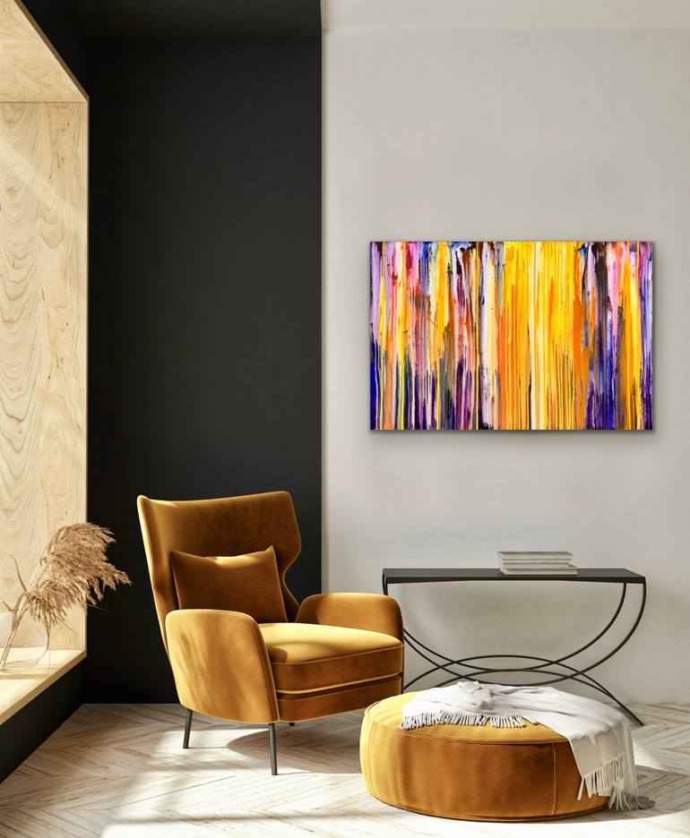 Original Abstract Expressionism Abstract Painting by Carla Sa Fernandes