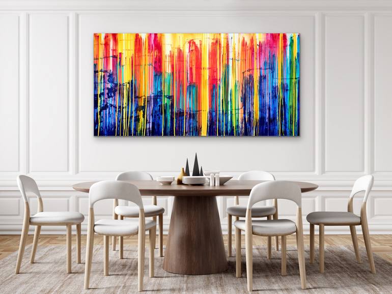 Original Abstract Landscape Painting by Carla Sa Fernandes