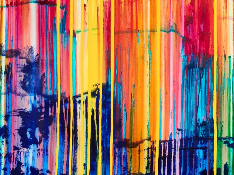 Original Abstract Landscape Painting by Carla Sa Fernandes