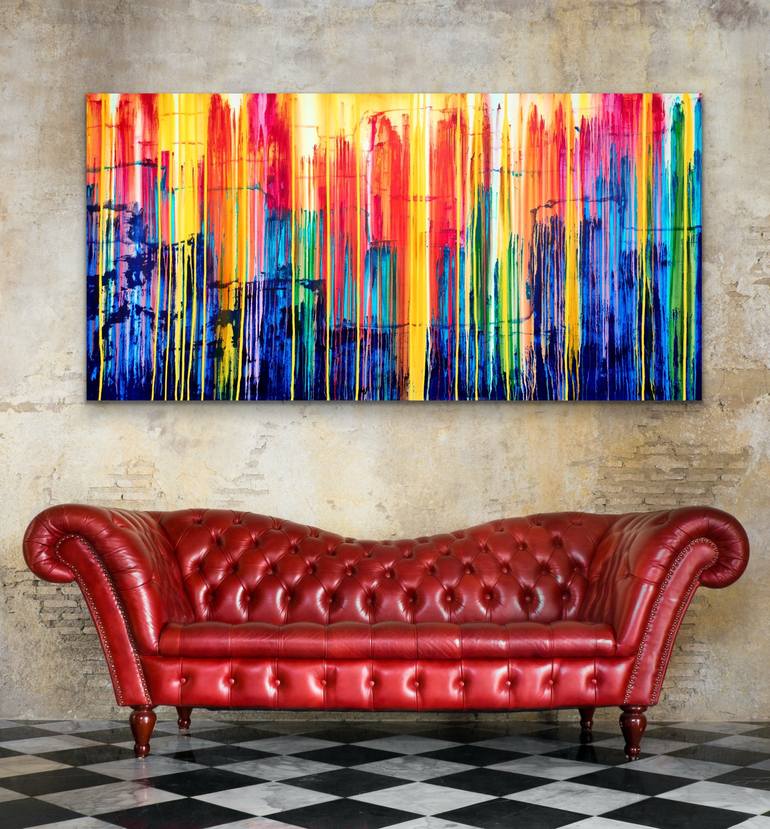 Original Abstract Landscape Painting by Carla Sa Fernandes
