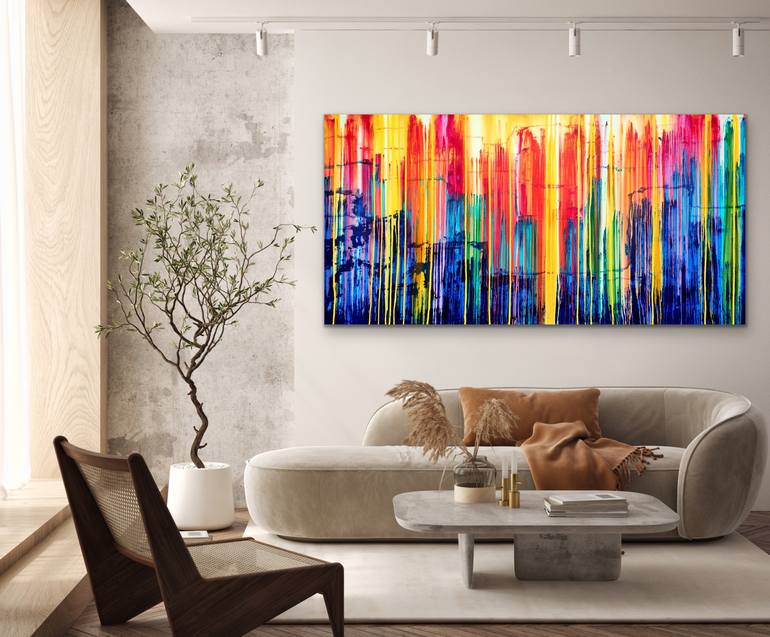 Original Abstract Landscape Painting by Carla Sa Fernandes