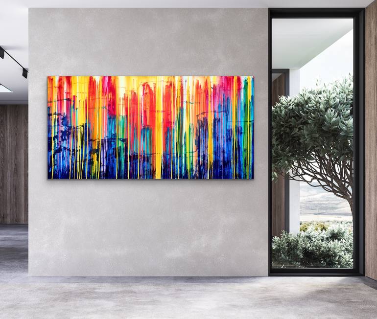 Original Abstract Landscape Painting by Carla Sa Fernandes