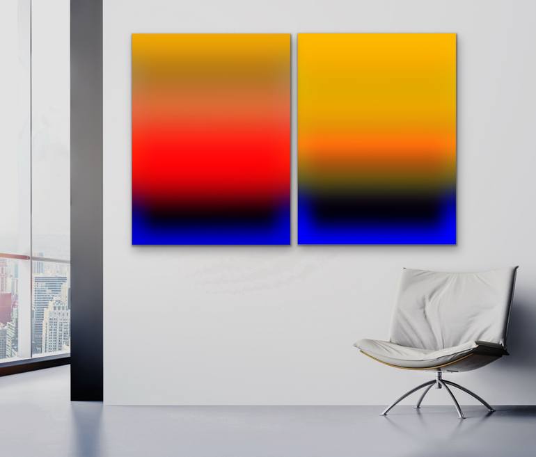 Original Abstract Expressionism Abstract Painting by Carla Sa Fernandes