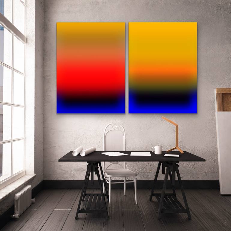 Original Abstract Expressionism Abstract Painting by Carla Sa Fernandes