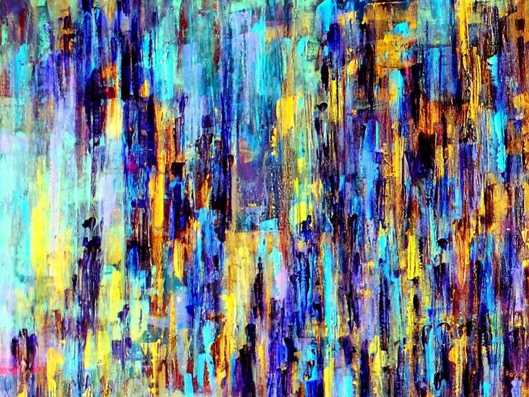 Original Abstract People Painting by Carla Sa Fernandes