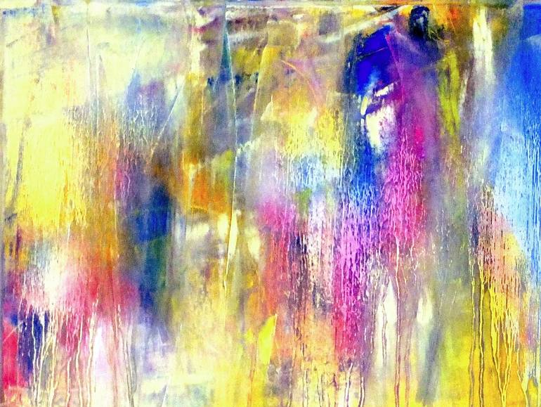 Original Abstract Expressionism Abstract Painting by Carla Sa Fernandes