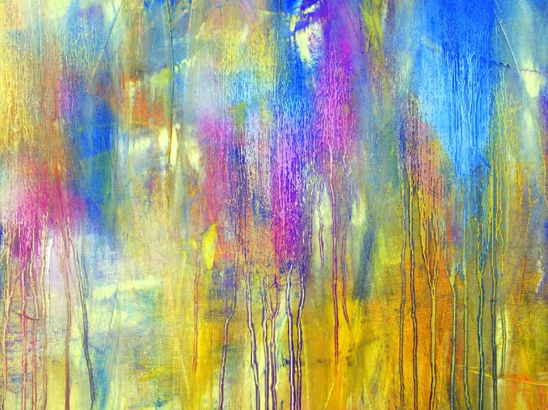 Original Abstract Expressionism Abstract Painting by Carla Sa Fernandes