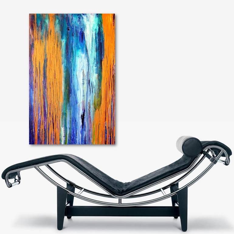 Original Abstract Expressionism Abstract Painting by Carla Sa Fernandes