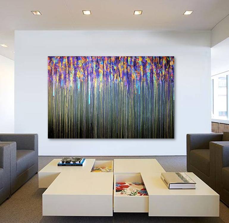 Original Abstract Expressionism Abstract Painting by Carla Sa Fernandes