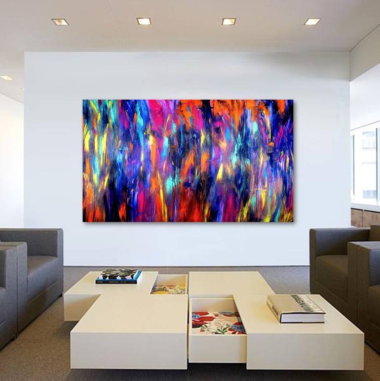 Original Abstract Expressionism Abstract Painting by Carla Sa Fernandes