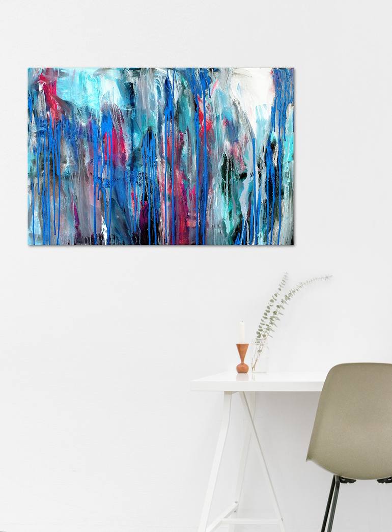 Original Abstract Expressionism Abstract Painting by Carla Sa Fernandes