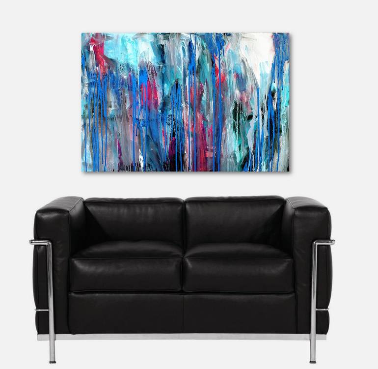 Original Abstract Expressionism Abstract Painting by Carla Sa Fernandes