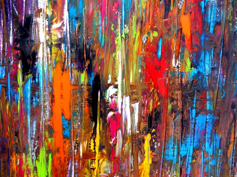 Original Fine Art Abstract Painting by Carla Sa Fernandes