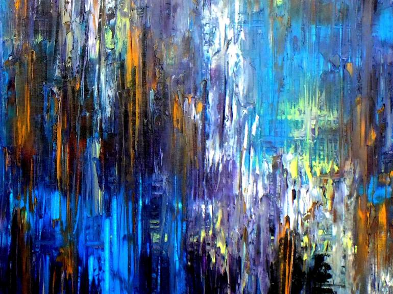 Original Fine Art Abstract Painting by Carla Sa Fernandes