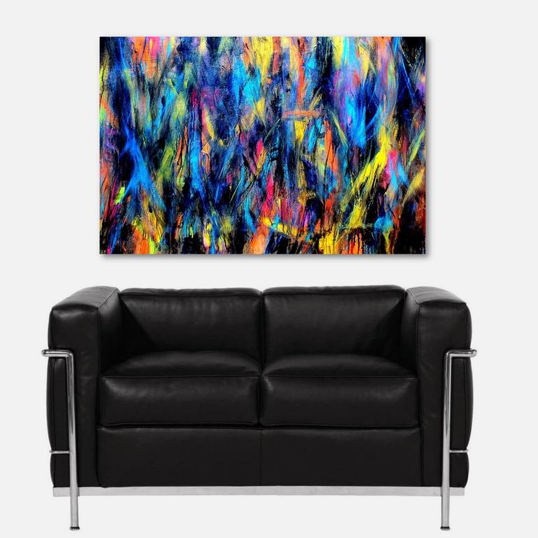 Original Abstract Expressionism Abstract Painting by Carla Sa Fernandes