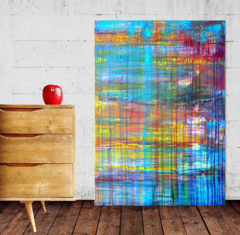 Original Fine Art Abstract Painting by Carla Sa Fernandes