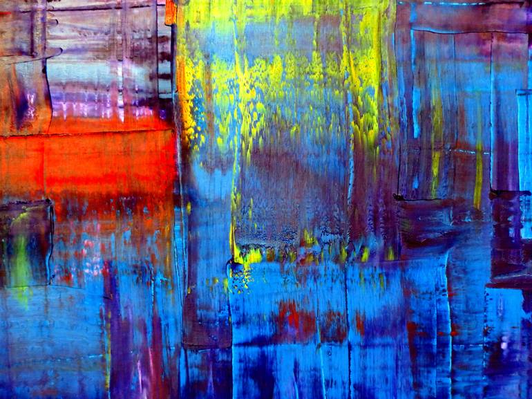 Original Fine Art Abstract Painting by Carla Sa Fernandes