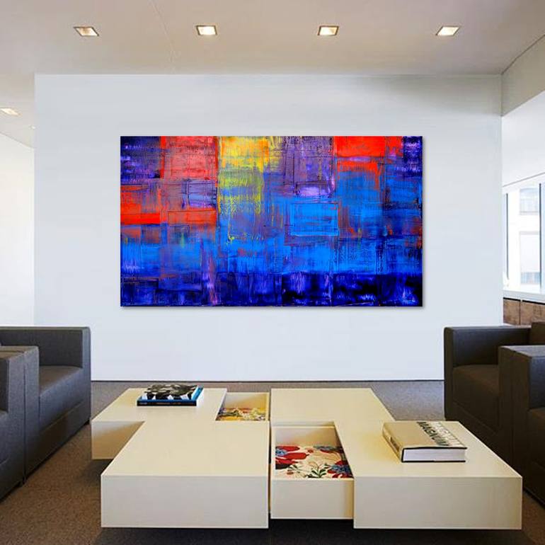 Original Fine Art Abstract Painting by Carla Sa Fernandes