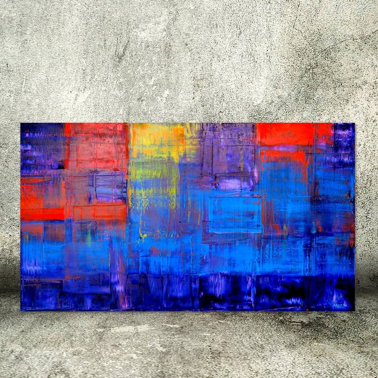 Original Fine Art Abstract Painting by Carla Sa Fernandes