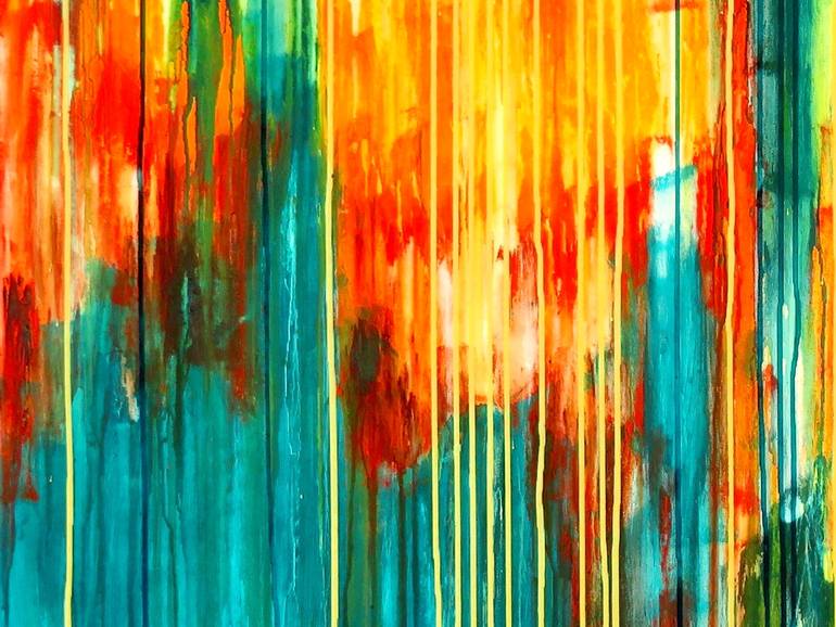 Original Fine Art Abstract Painting by Carla Sa Fernandes