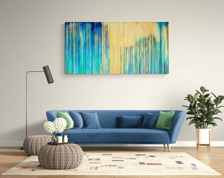 Original Abstract Expressionism Abstract Painting by Carla Sa Fernandes
