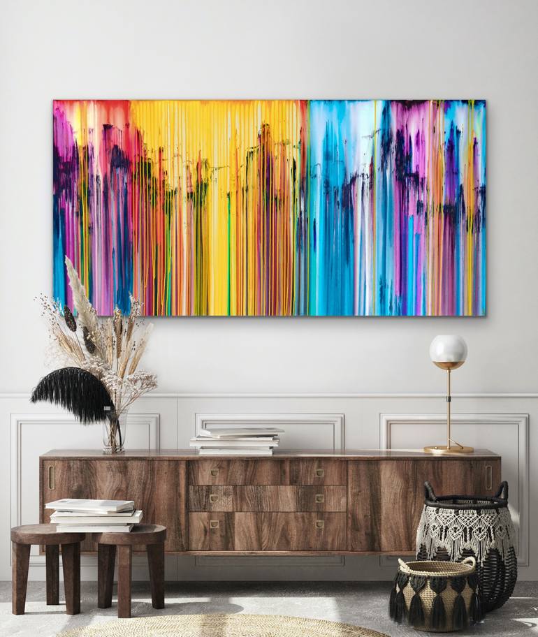 Original Abstract Expressionism Abstract Painting by Carla Sa Fernandes