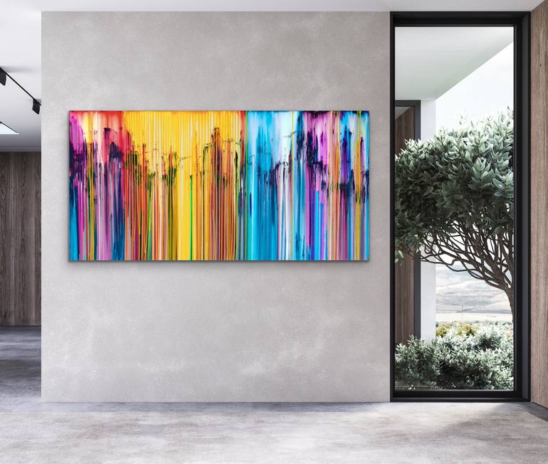 Original Abstract Expressionism Abstract Painting by Carla Sa Fernandes