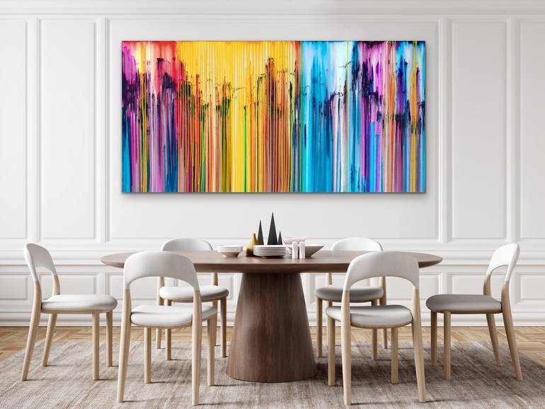 Original Abstract Expressionism Abstract Painting by Carla Sa Fernandes