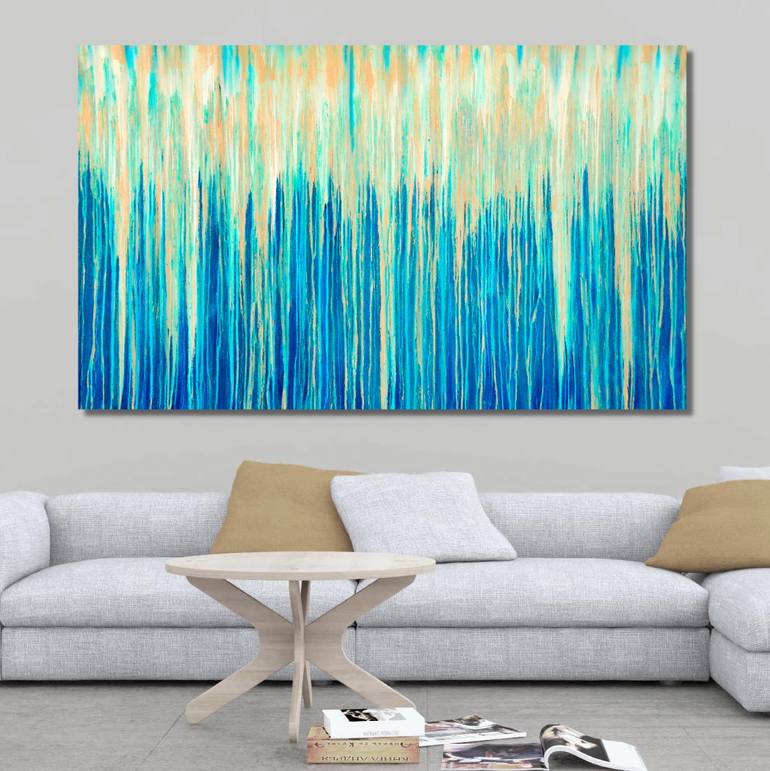 Original Abstract Seascape Painting by Carla Sa Fernandes