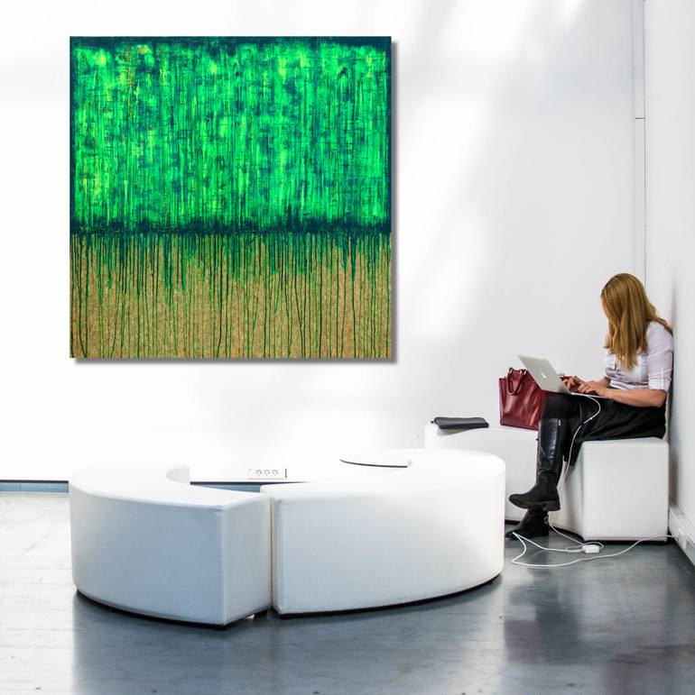 Original Minimalism Abstract Painting by Carla Sa Fernandes