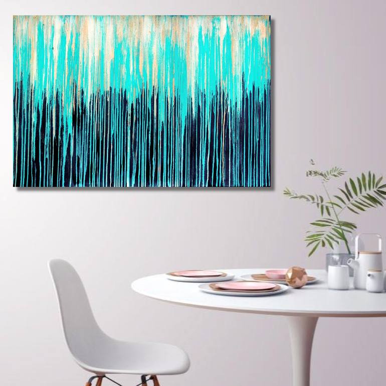 Original Abstract Seascape Painting by Carla Sa Fernandes