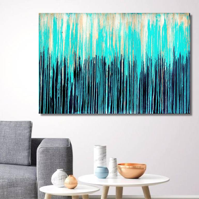 Original Abstract Seascape Painting by Carla Sa Fernandes