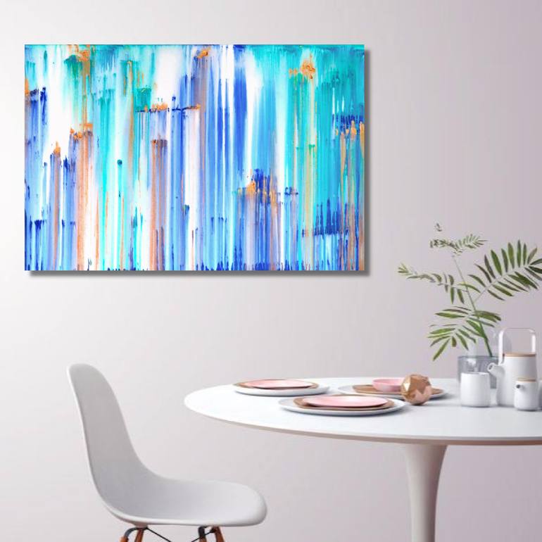 Original Abstract Seascape Painting by Carla Sa Fernandes