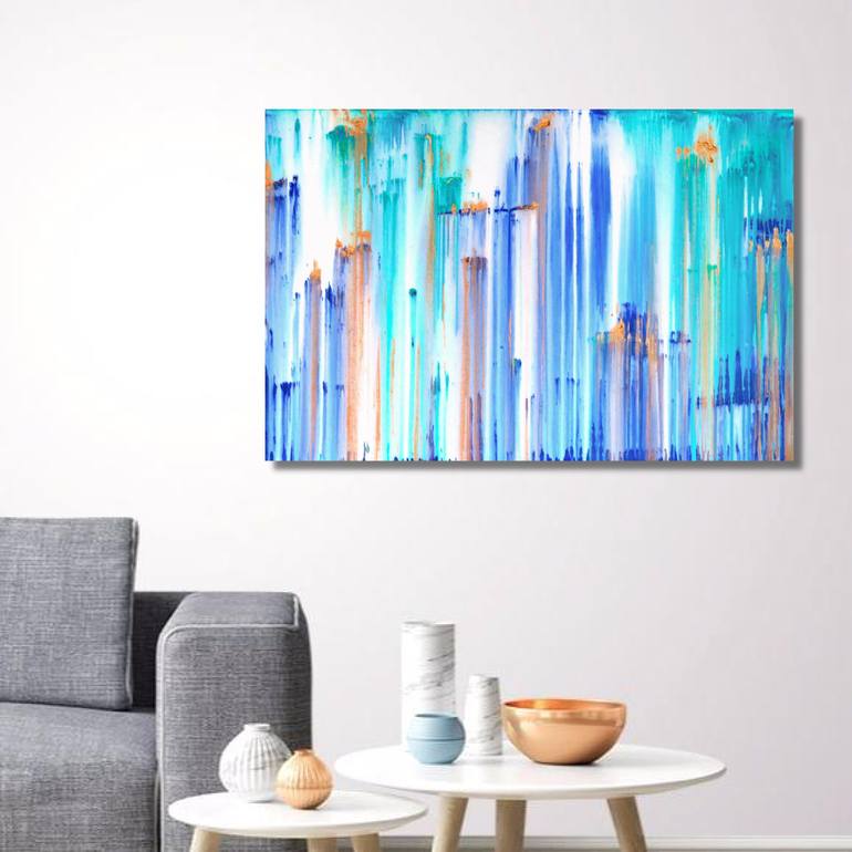 Original Abstract Seascape Painting by Carla Sa Fernandes