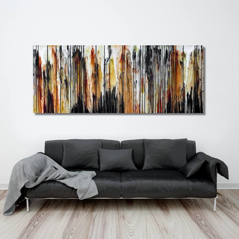 Original Abstract Landscape Painting by Carla Sa Fernandes