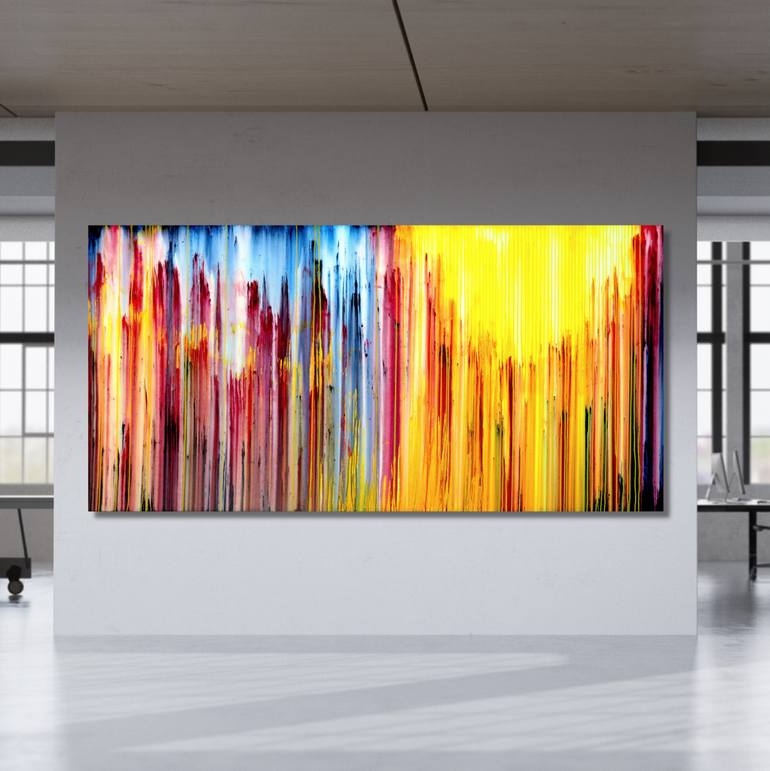 Original Abstract Landscape Painting by Carla Sa Fernandes