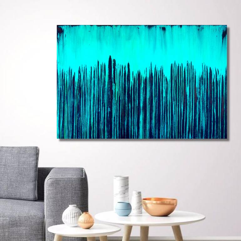 Original Abstract Seascape Painting by Carla Sa Fernandes