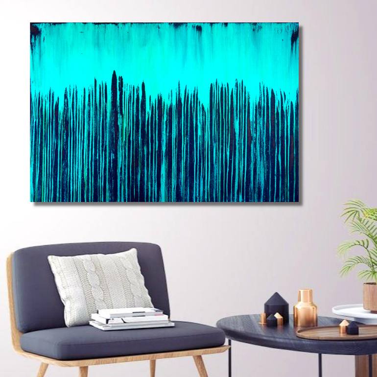Original Abstract Seascape Painting by Carla Sa Fernandes