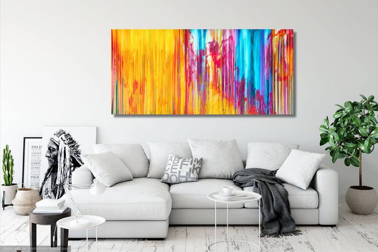 Original Abstract Landscape Painting by Carla Sa Fernandes