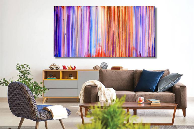 Original Abstract Landscape Painting by Carla Sa Fernandes