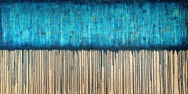 Saatchi Art Artist Carla Sa Fernandes; Painting, “Blue No. 2 (On Cork)” #art