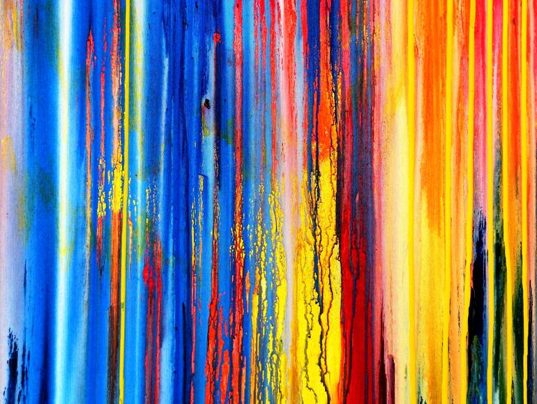 Original Abstract Expressionism Abstract Painting by Carla Sa Fernandes