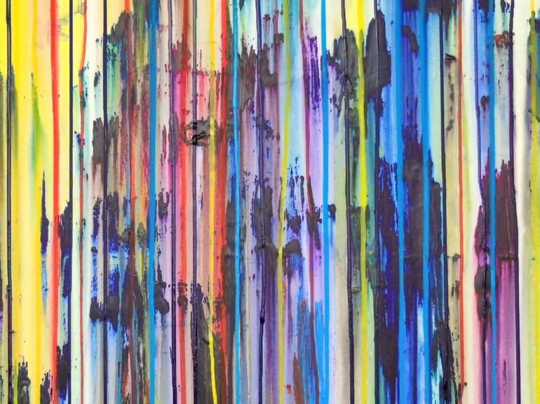 Original Abstract Expressionism Abstract Painting by Carla Sa Fernandes