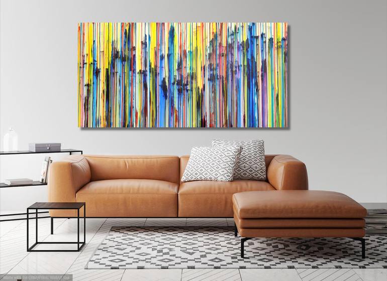 Original Abstract Expressionism Abstract Painting by Carla Sa Fernandes