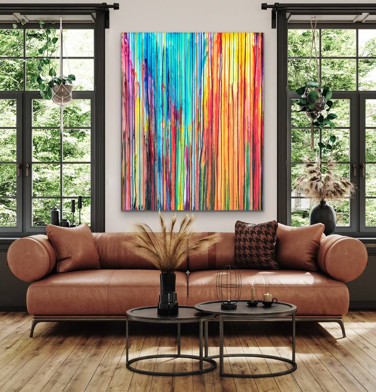 Original Abstract Landscape Painting by Carla Sa Fernandes