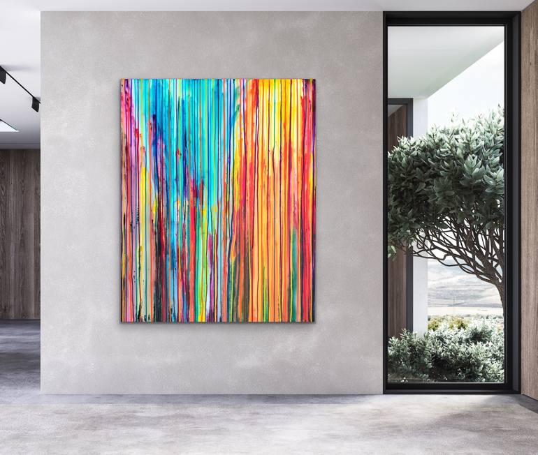 Original Abstract Landscape Painting by Carla Sa Fernandes