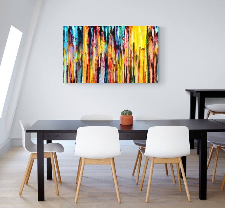Original Abstract Landscape Painting by Carla Sa Fernandes