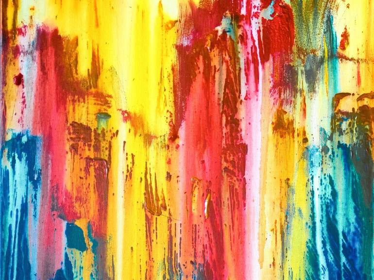 Original Abstract Expressionism Abstract Painting by Carla Sa Fernandes